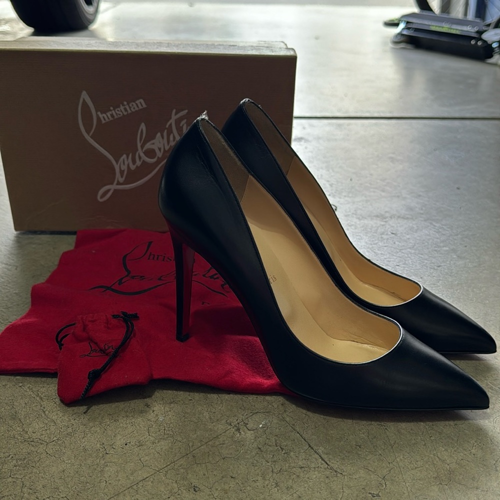Christian Louboutin Black Pigalle 100 40.5